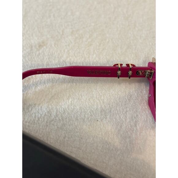 Valentino Sunglasses - V Gold Cut I VLS113C55 Pink & Gold Cat1 Size 55-17-142 - Picture 6 of 6